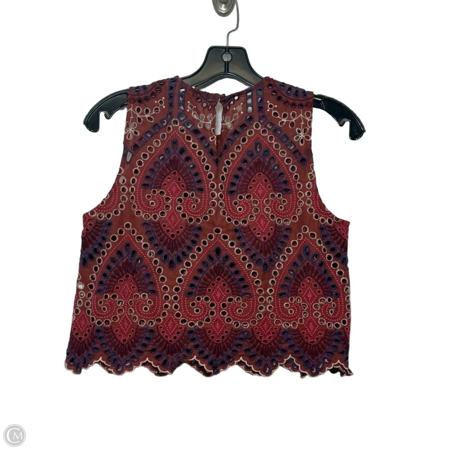Top Sleeveless By Zara In Orange, Size: L