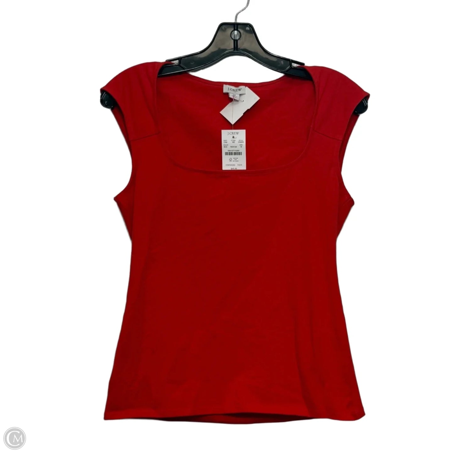 Top Sleeveless By J. Crew In Red, Size: M