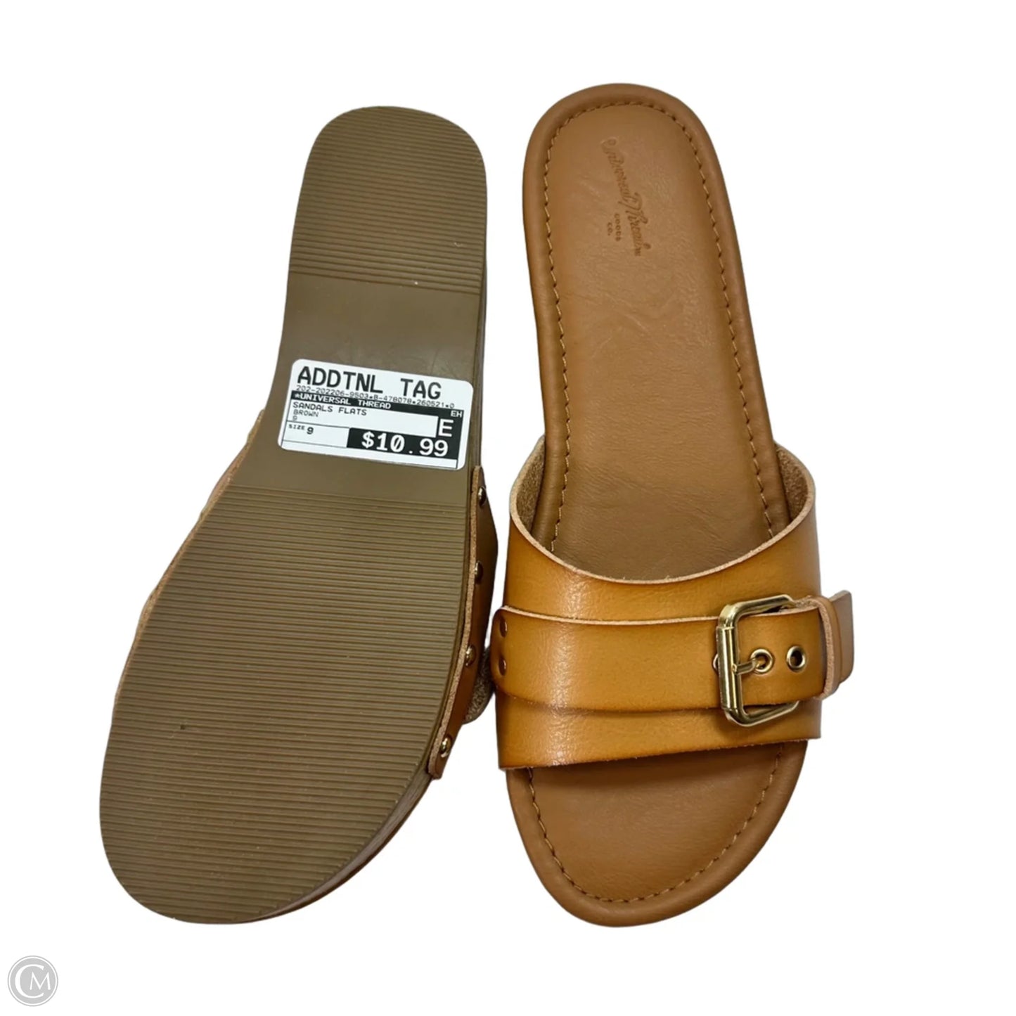 Sandals Flats By Universal Thread In Brown, Size: 9