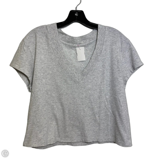 Top Short Sleeve Basic By Aerie In Grey, Size: M