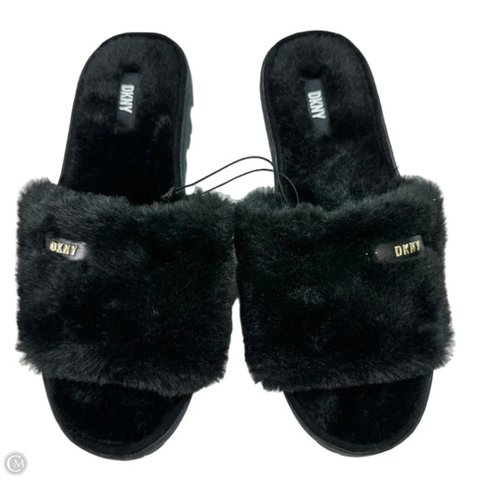 Sandals Flats By Dkny In Black, Size: 8