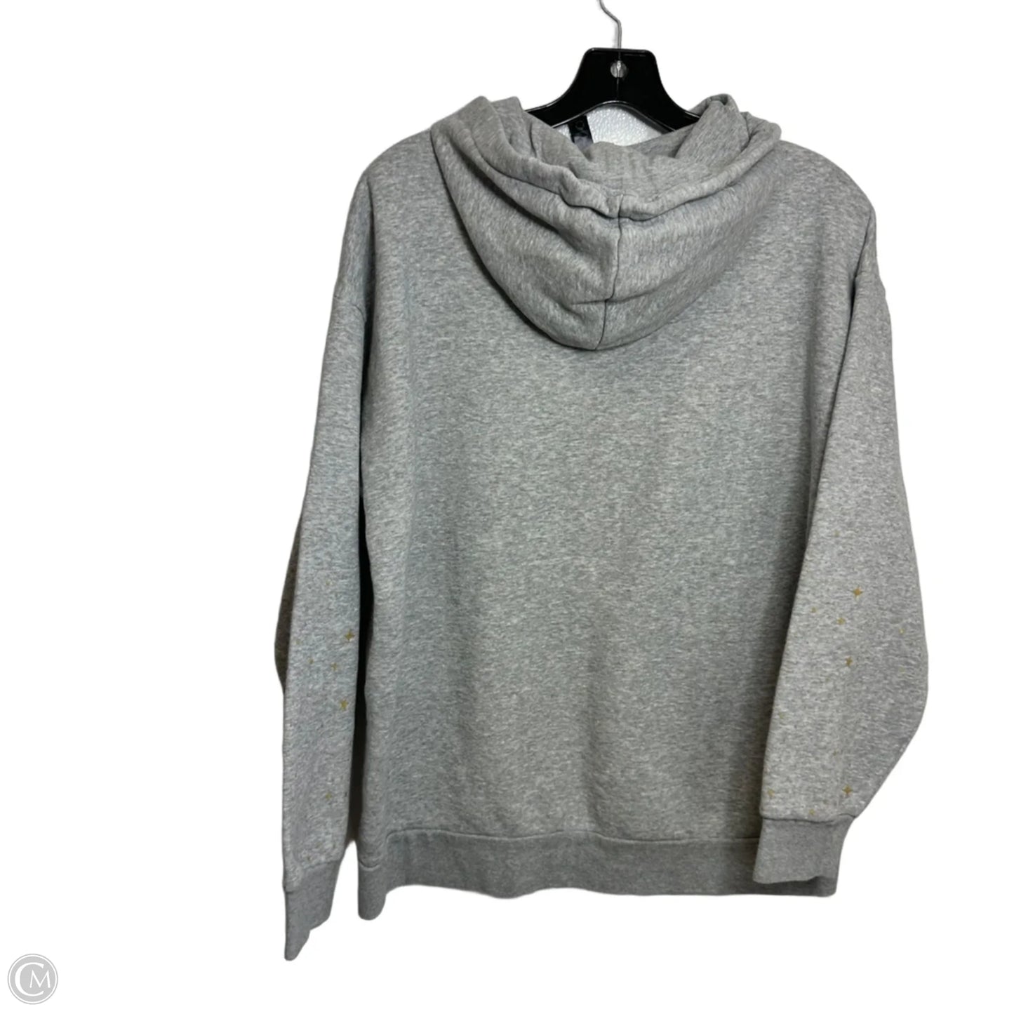 Sweatshirt Hoodie By Adidas In Grey, Size: M