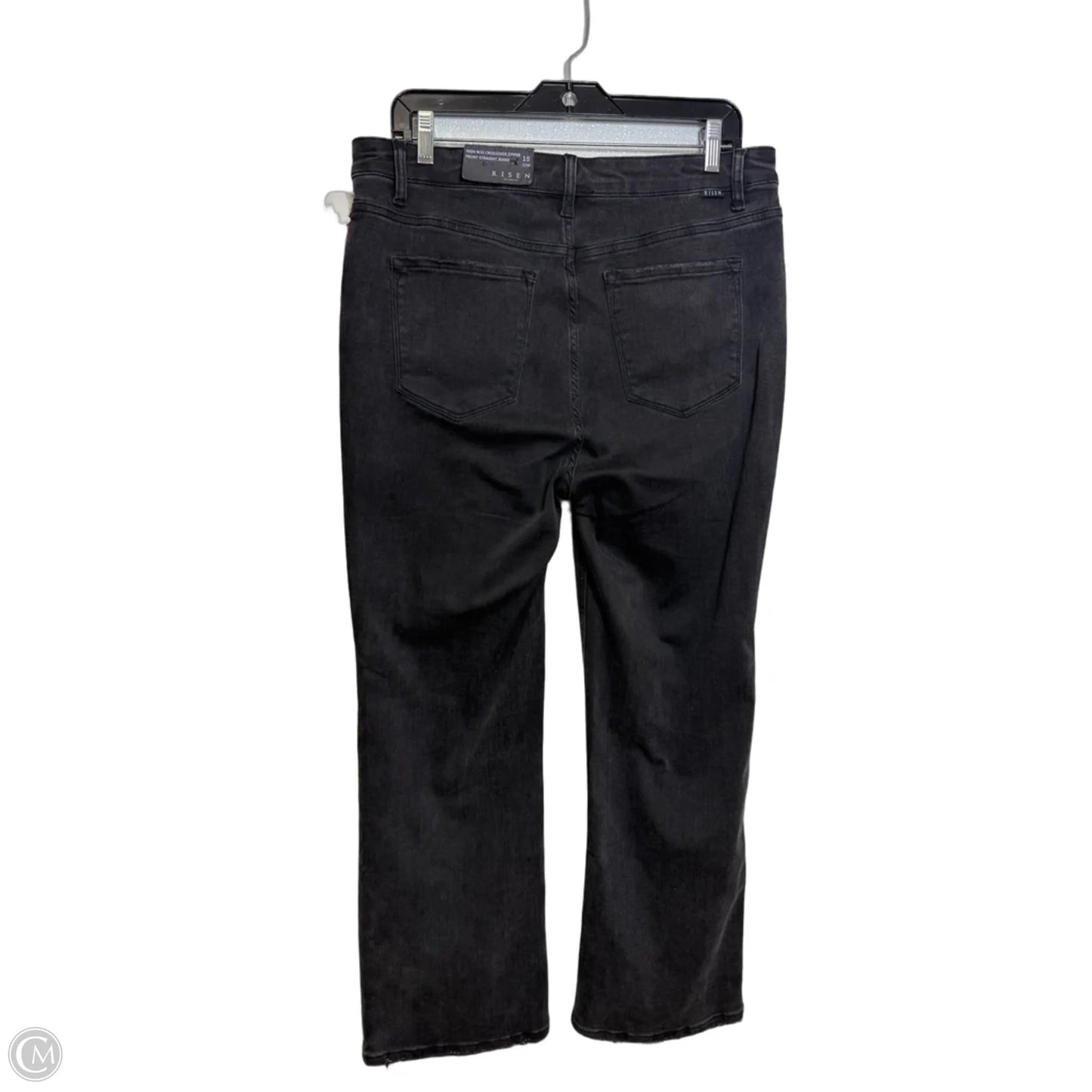 Jeans straight By Risen In Black Denim, Size: 15/32