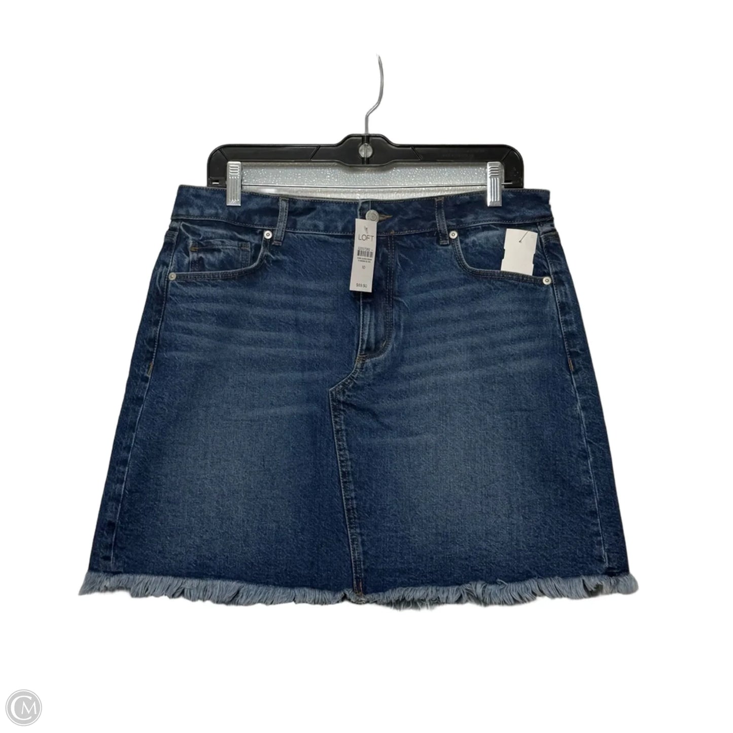 Skirt Mini & Short By Loft In Blue Denim, Size: 10