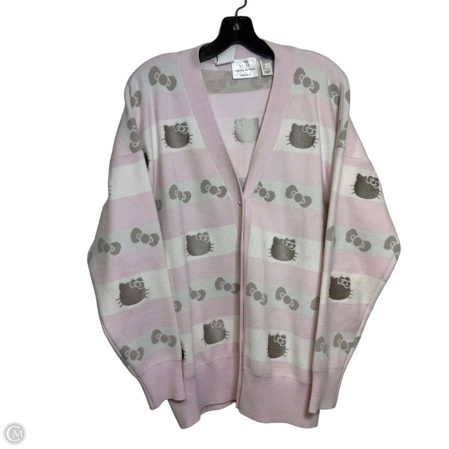Hello Kitty Cardigan By Forever 21 In Pink, Size: M