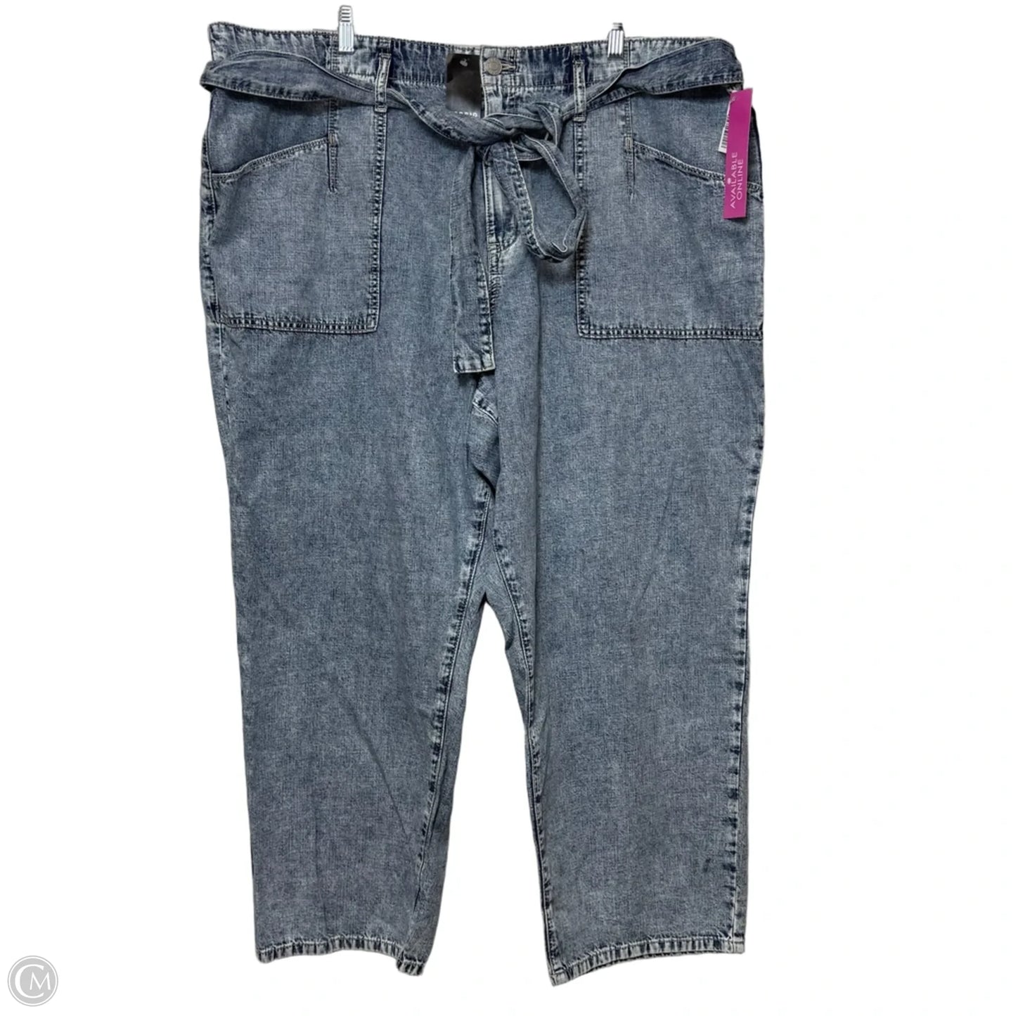 Jeans Wide Leg By Torrid In Blue Denim, Size: 22