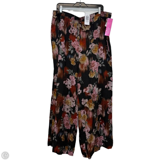Pants wide leg By Torrid In Multi-colored, Size: 2x short