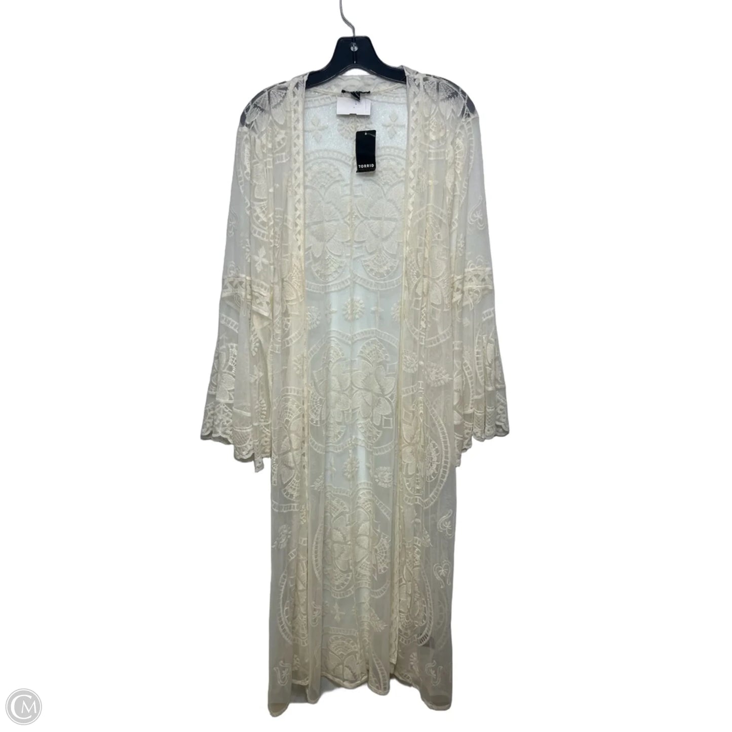 Kimono By Torrid In White, Size: 1x