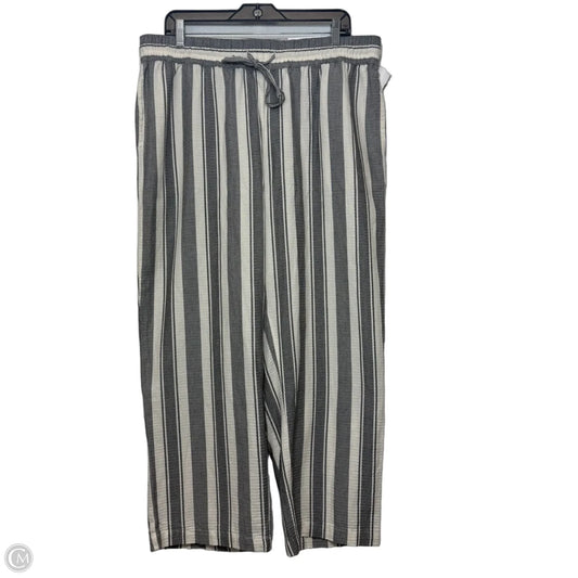 Pants Lounge By Style And Company In Striped Pattern, Size: Xl P