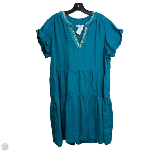 Dress Casual Midi By Chicos In Blue, Size: 3x