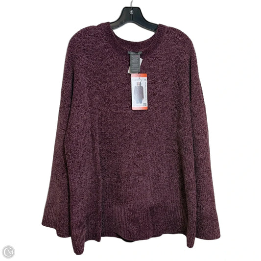 Sweater By Matty M In Purple, Size: Xxl