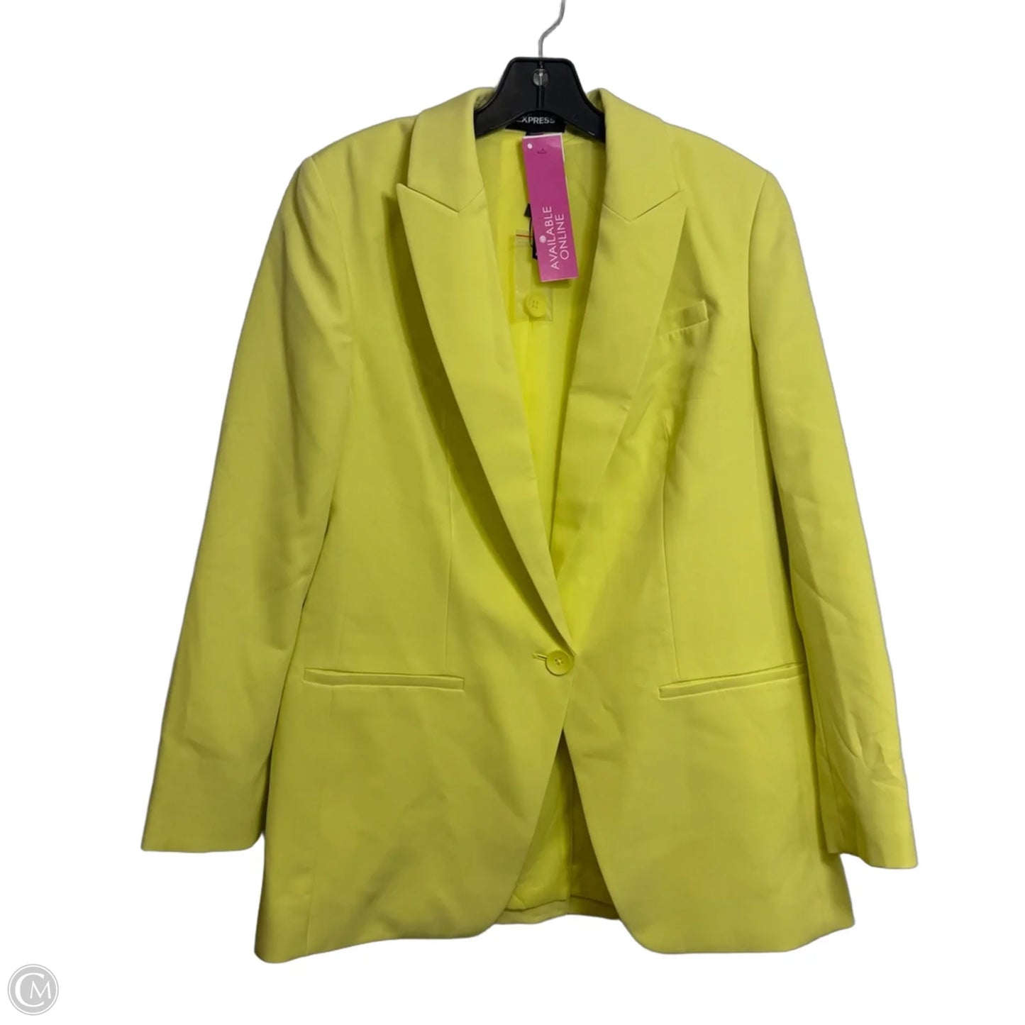 Blazer By Express In Yellow, Size: M