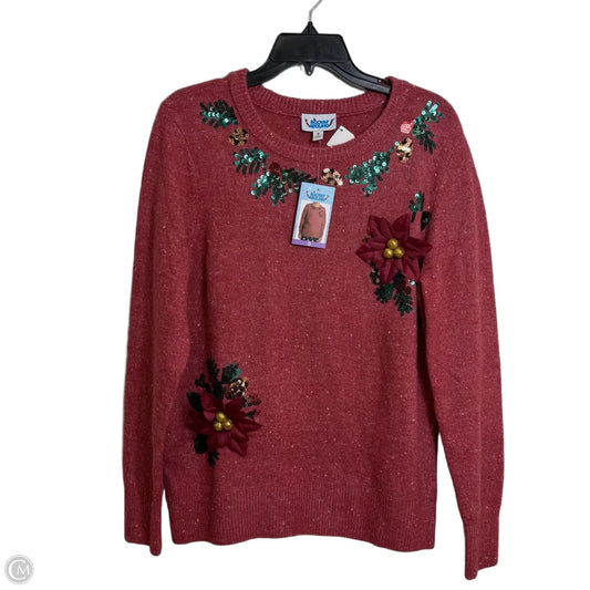 Top Long Sleeve Basic By Clothes Mentor In Red, Size: S
