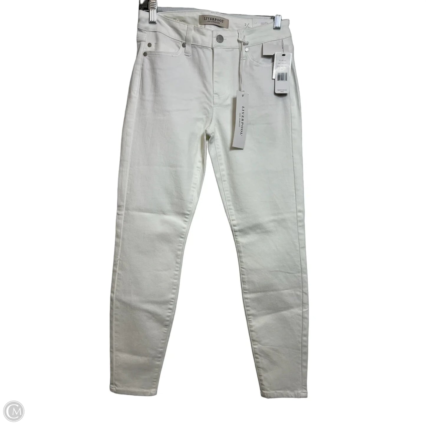 Jeans Skinny By Liverpool In White, Size: 2