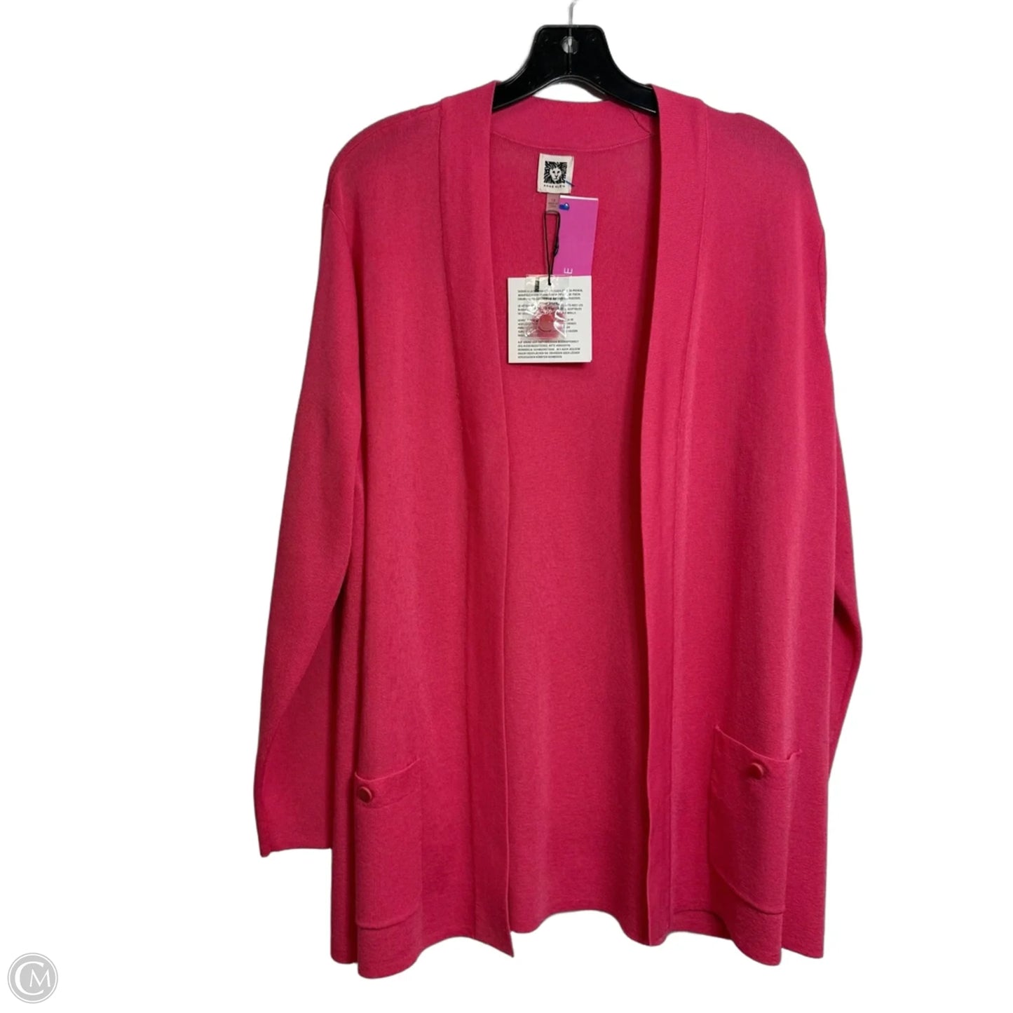 Cardigan By Anne Klein In Pink, Size: 1x