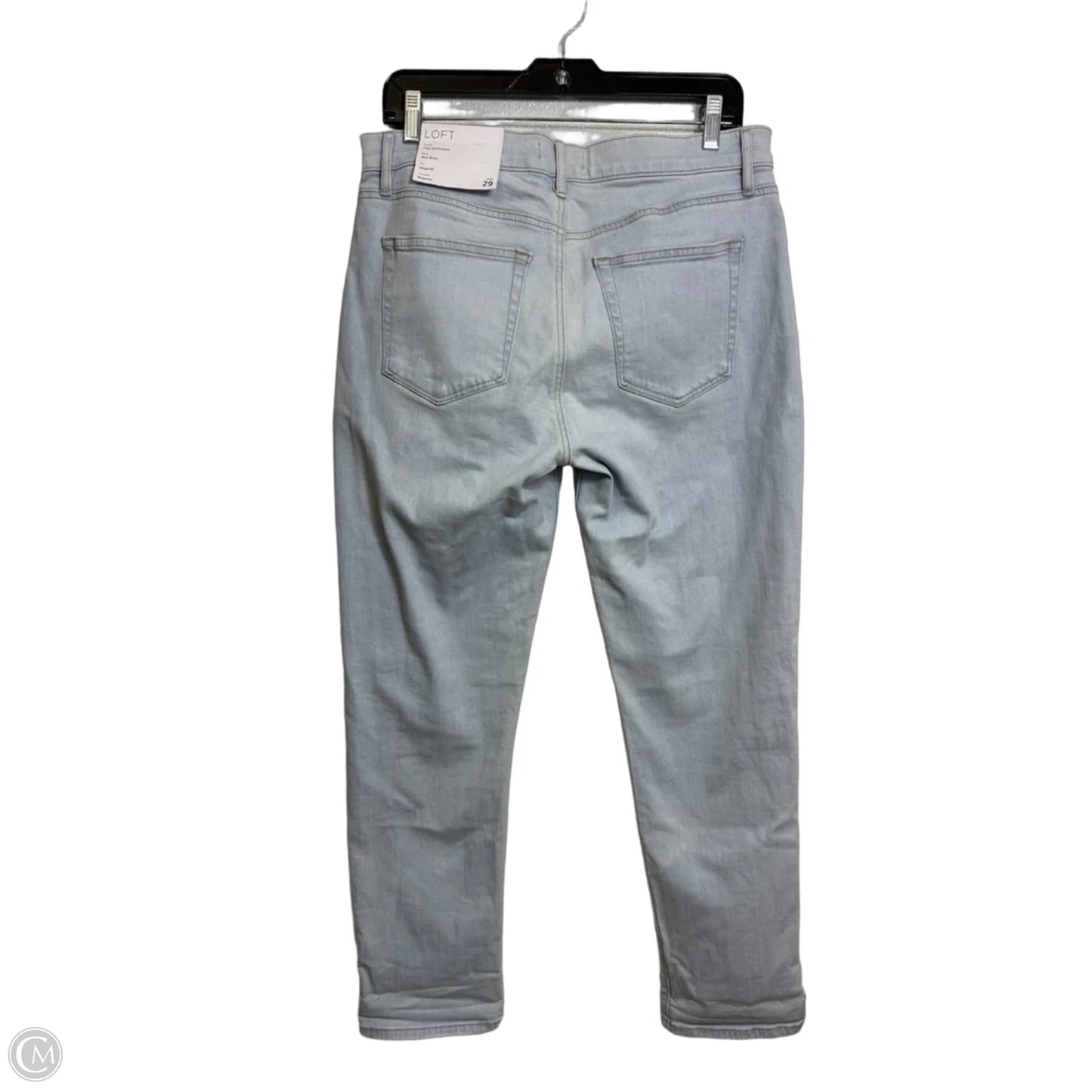 Jeans Straight By Loft In Blue Denim, Size: 8