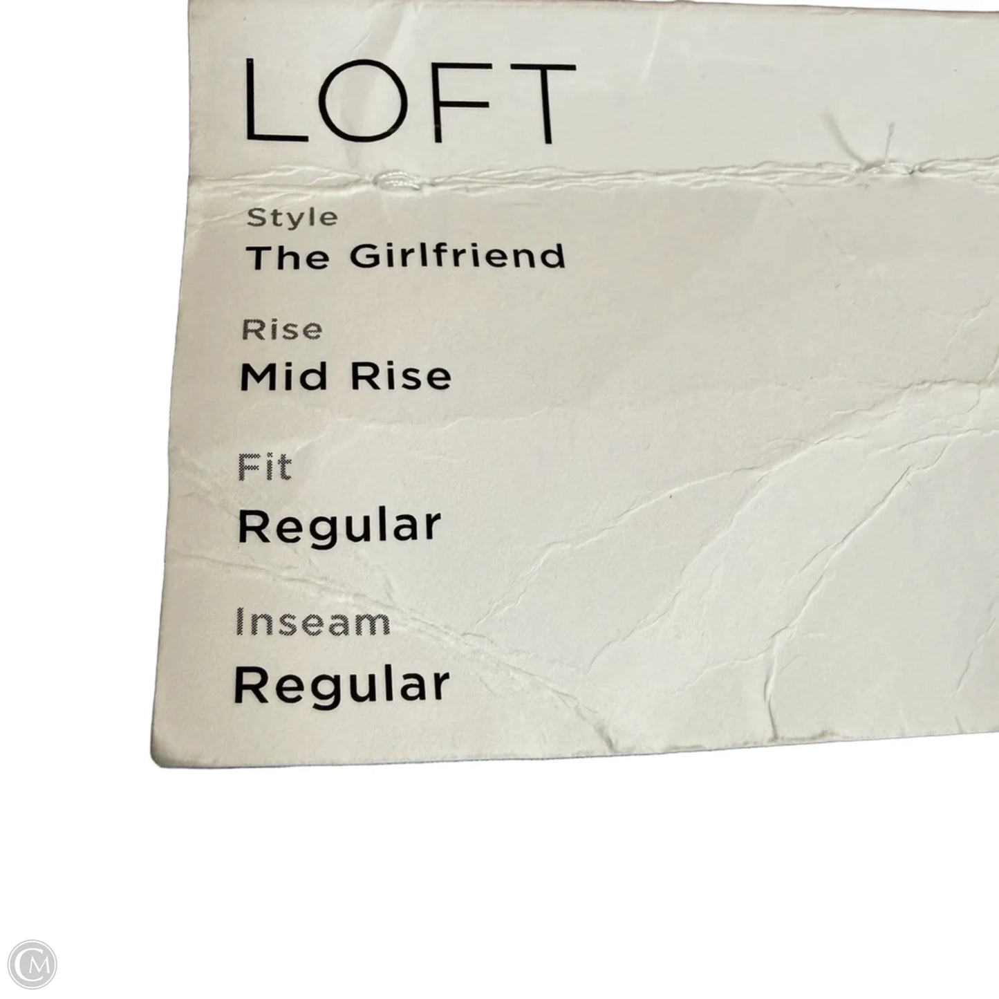 Jeans Straight By Loft In Blue Denim, Size: 8