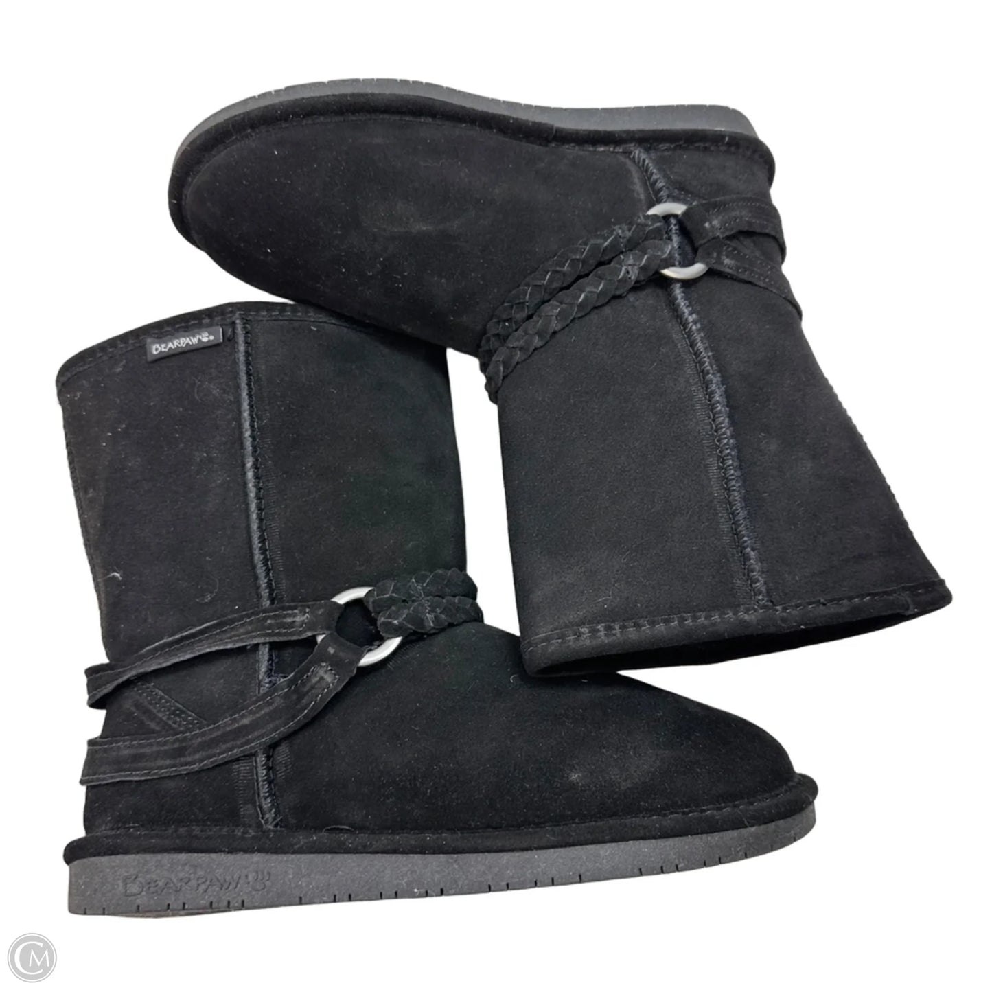 Boots Mid-calf Flats By Bearpaw In Black, Size: 10