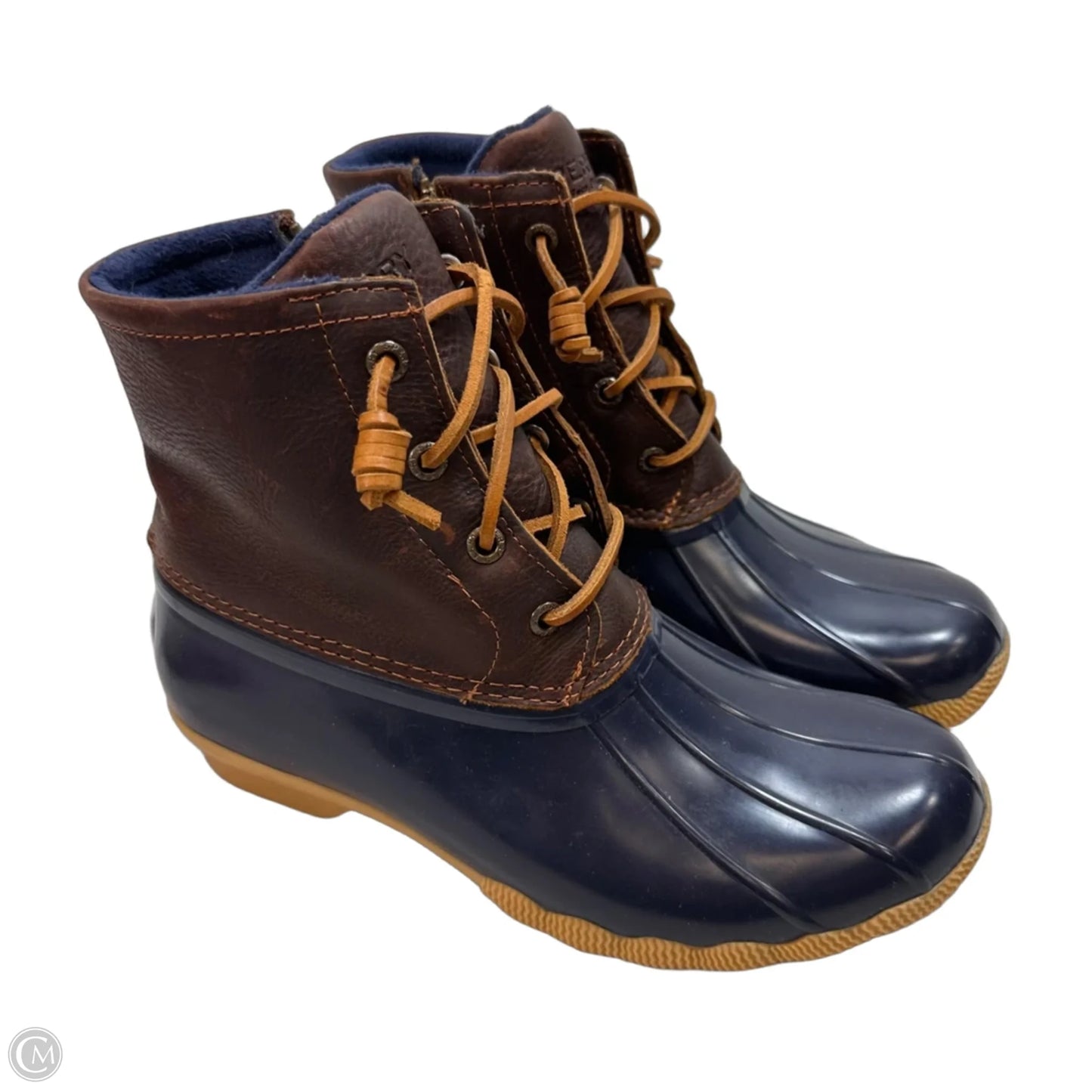 Boots Ankle Flats By Sperry In Navy, Size: 7