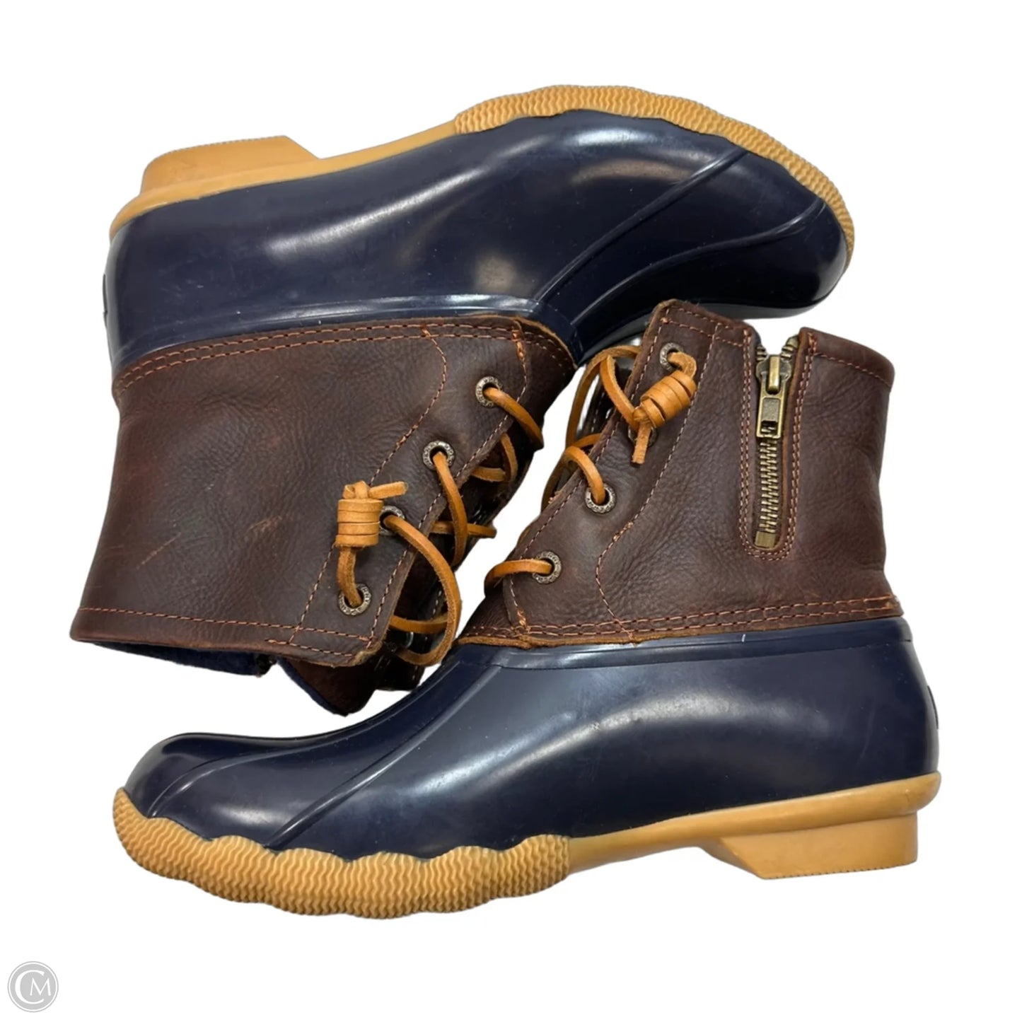 Boots Ankle Flats By Sperry In Navy, Size: 7