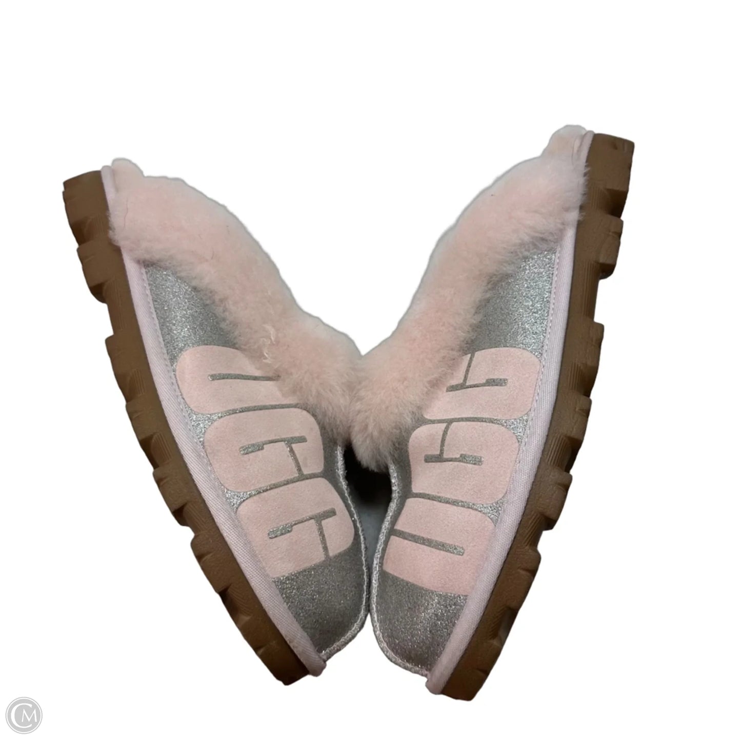 Slippers Designer By Ugg In Pink, Size: 9