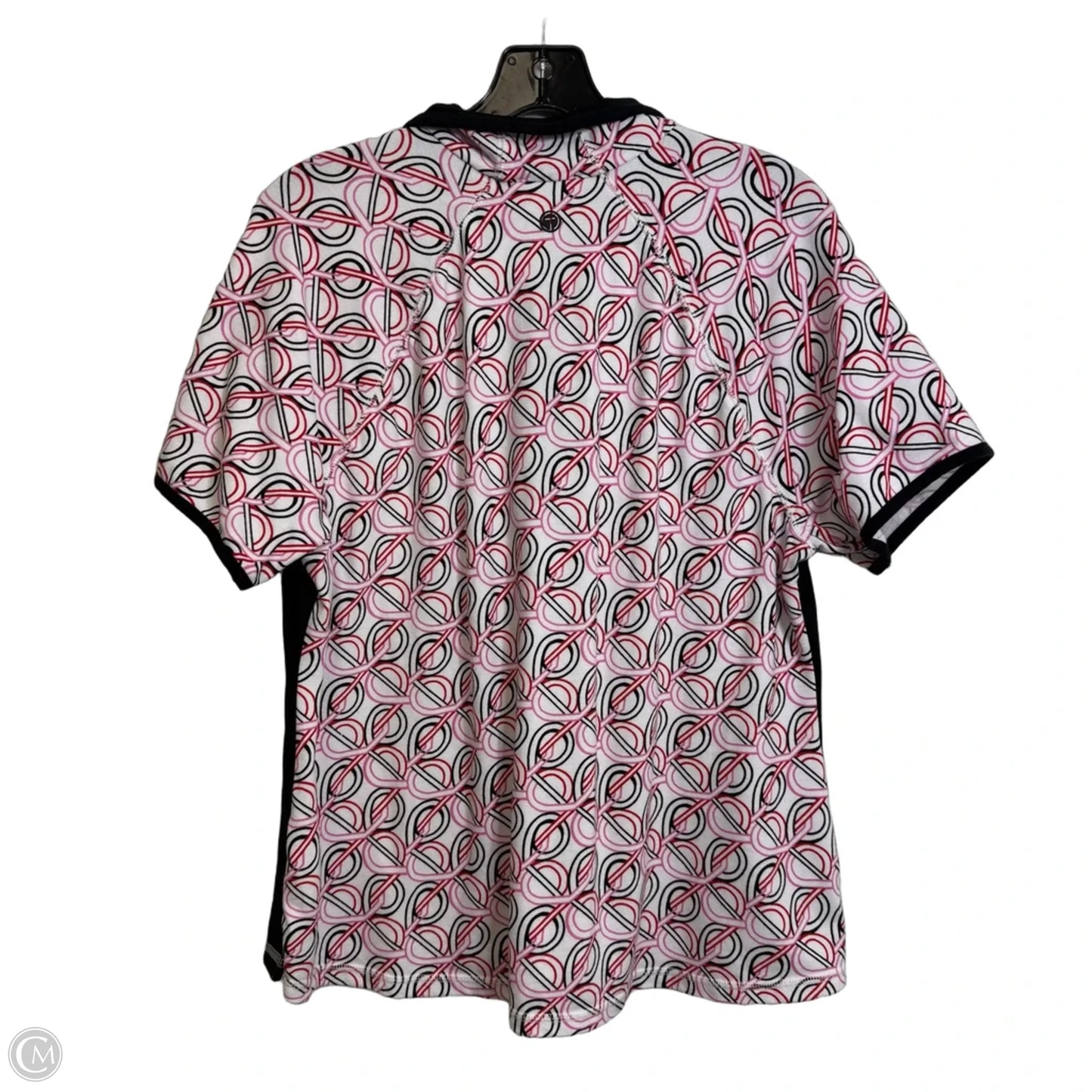 Athletic Top Short Sleeve By Talbots In Black & Pink, Size: Xlp