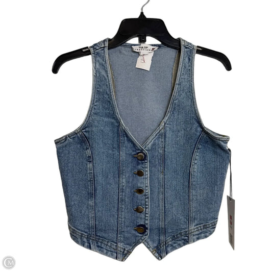 Vest Other By Clothes Mentor In Blue Denim, Size: S