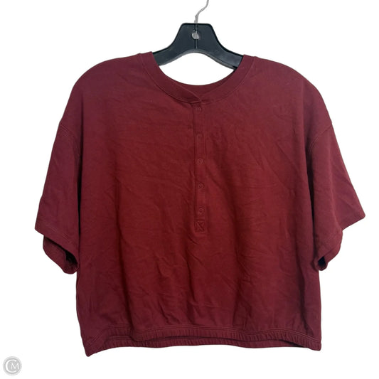 Top Short Sleeve By Offline In Red, Size: S