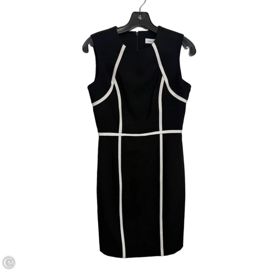 Dress Casual Midi By Calvin Klein In Black, Size: 2p