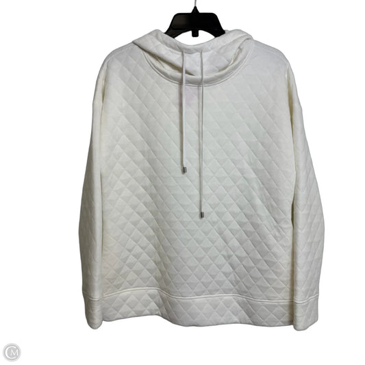 Sweatshirt Hoodie By Jones New York In White, Size: M