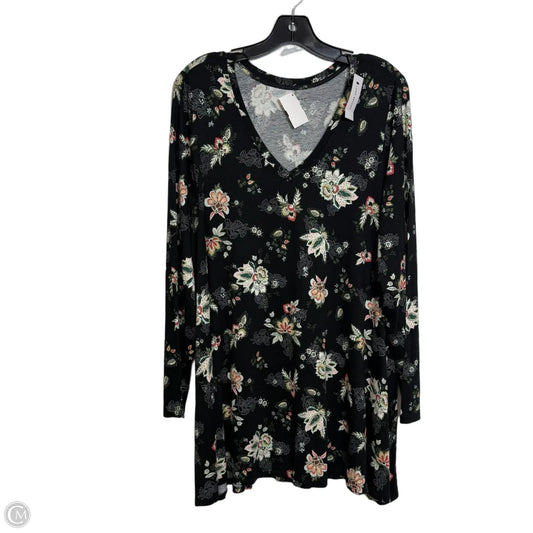 Top Long Sleeve By Lane Bryant In Black, Size: Xl