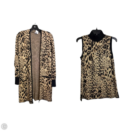 Sweater 2pc By Chicos In Animal Print, Size: M