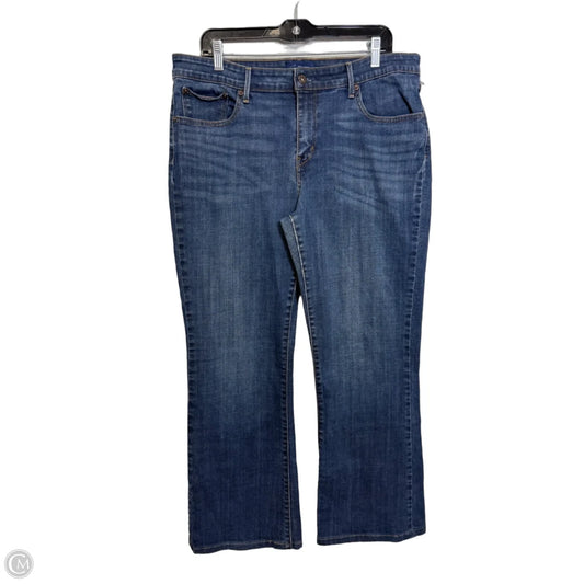 Jeans Boot Cut By Levis In Blue Denim, Size: 16