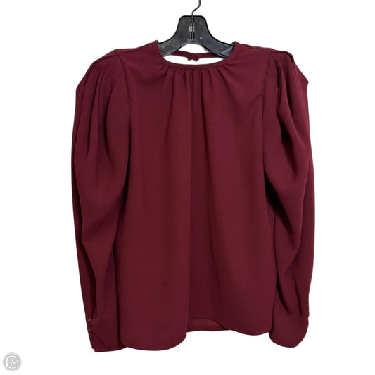 Top Long Sleeve By Express In Red, Size: Xs