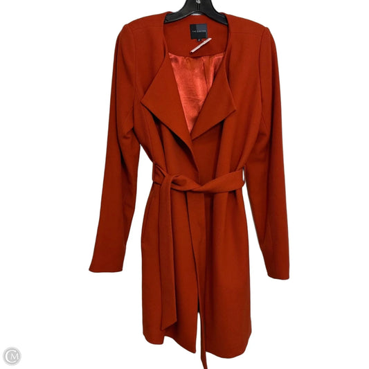 Coat Peacoat By Clothes Mentor In Orange, Size: S