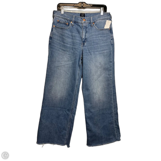 Jeans Wide Leg By J. Crew In Blue Denim, Size: 8