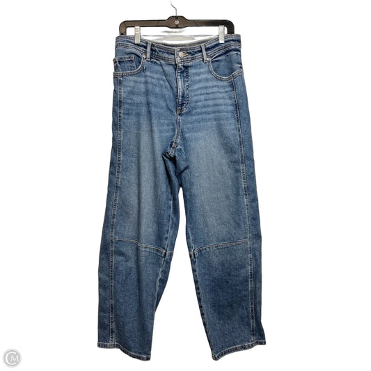 Jeans Boyfriend By Loft In Blue Denim, Size: 8