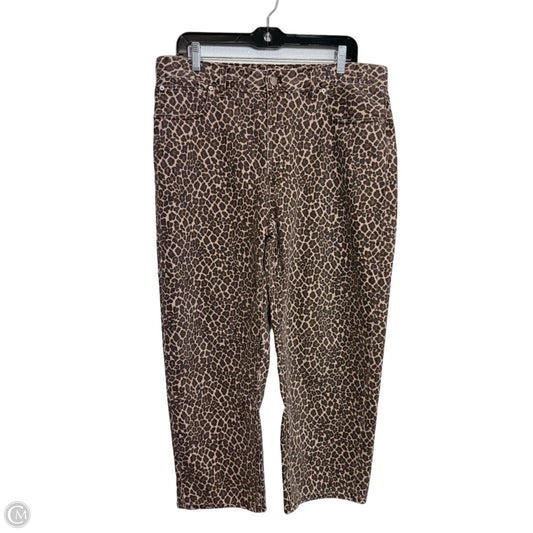 Jeans Wide Leg By Madewell In Animal Print, Size: 10