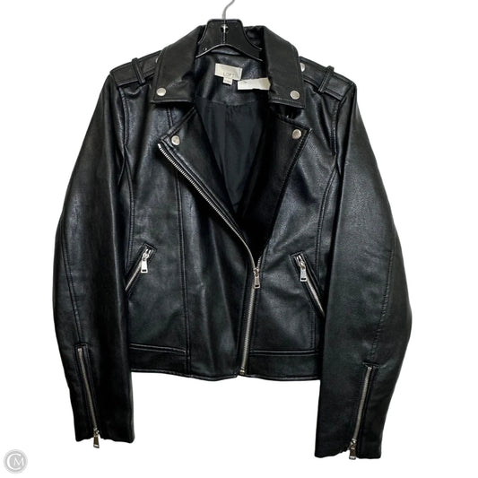 Moto Jacket By Loft In Black, Size: M
