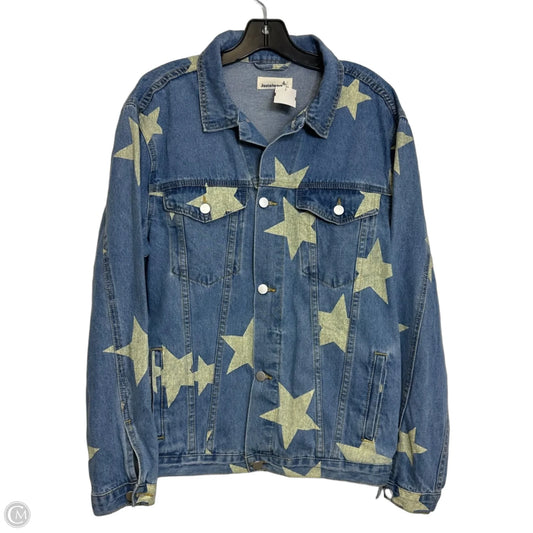 Jacket Denim By Clothes Mentor In Blue Denim, Size: M
