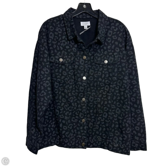 Jacket Denim By Mudpie In Black, Size: M