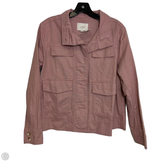 Jacket Denim By Loft In Pink, Size: S