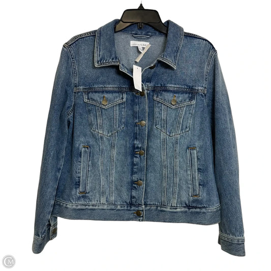 Jacket Denim By Loft In Blue Denim, Size: M
