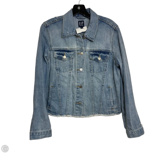Jacket Denim By Gap In Blue Denim, Size: M