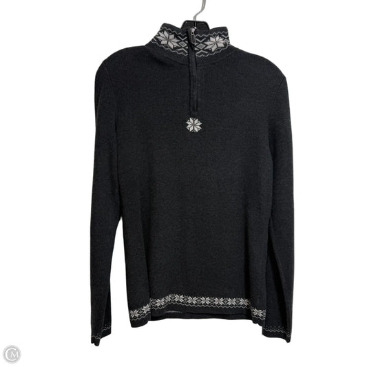 Sweatshirt Collar By Eddie Bauer In Grey, Size: M