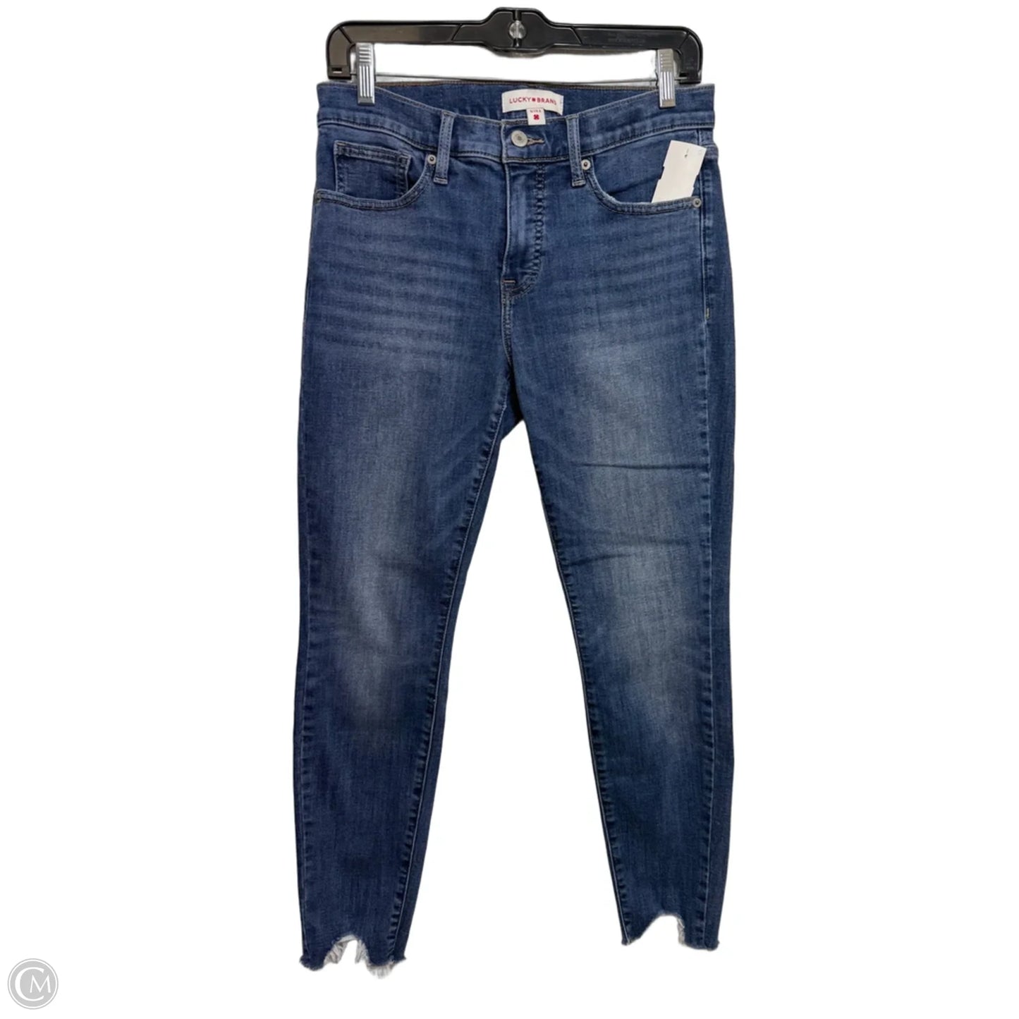 Jeans Skinny By Lucky Brand In Blue Denim, Size: 8