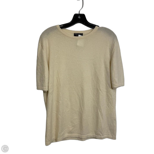 Sweater Short Sleeve By Clothes Mentor In Cream, Size: Xl