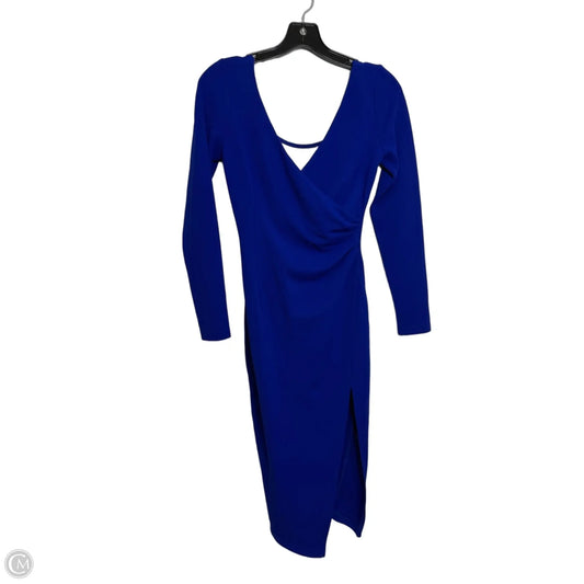 Dress Casual Midi By Hello Molly In Blue, Size: S