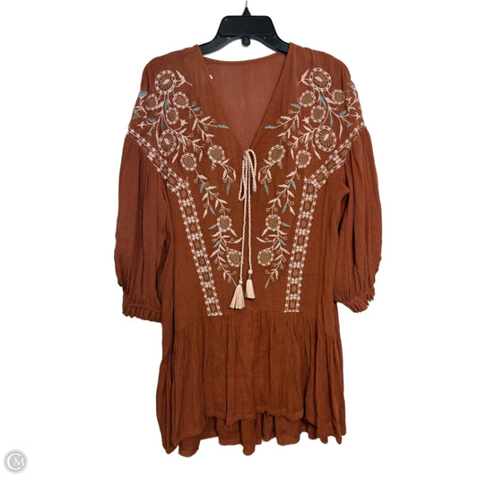 Dress Casual Short By Clothes Mentor In Orange, Size: M