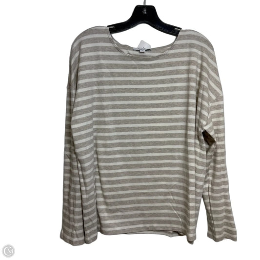 Top Long Sleeve By Ann Taylor In Striped Pattern, Size: Xl